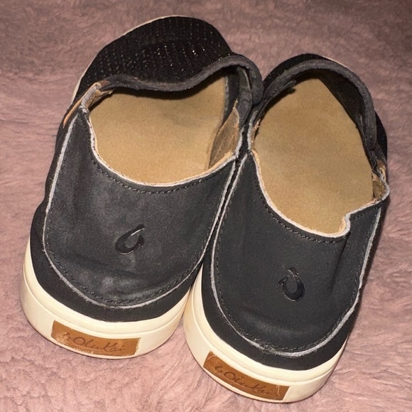 OluKai women’s black pehuea slip on sneaker flats minimalist casual office 7.5 - Picture 9 of 13
